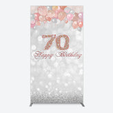 Lofaris Glitter Bokeh Balloons Happy Birthday Rectangle Backdrop